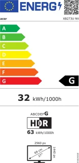 Acer Predator XB273U Monitor