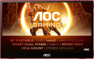AOC 16G3 15 inch Full HD Portable Monitor