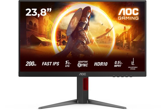 AOC 24G4HA 24" Full HD Monitor Zwart/Rood review