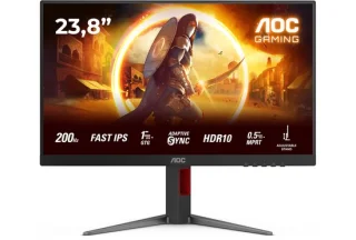 AOC 24G4HA 24" Full HD Monitor Zwart/Rood