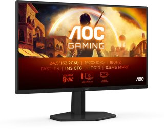 AOC 25G42E 24.5" Full HD Monitor Zwart Rood