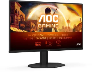 AOC 25G42E 24.5" Full HD Monitor Zwart Rood
