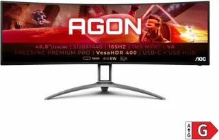 AOC AG493UCX2 QHD Ultrawide Gaming Monitor 49 inch