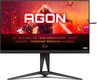 AOC AGON 5 AG325QZN/EU 31.5" LED Display Zwart