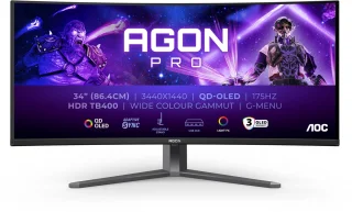 AOC AGON PRO AG346UCD 34 inch Ultrawide OLED Gaming Monitor