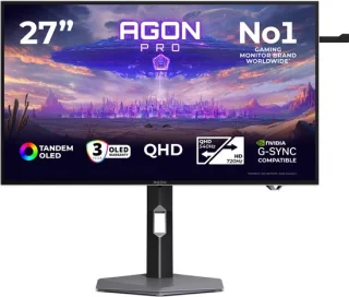 AOC AGON PRO AGP277QKDC computermonitor 26,5 inch Grijs