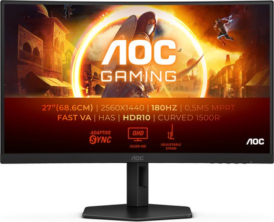 AOC CQ27G4X Curved QHD 27 inch Gaming Monitor