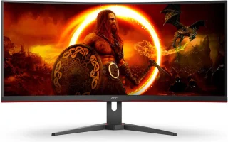 AOC CU34G2XE 34 Inch WQHD Ultrawide Curved Gaming Monitor