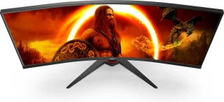AOC CU34G2XE 34 Inch WQHD Ultrawide Curved Gaming Monitor