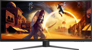 AOC CU34G4 34" Wide Quad HD monitor zwart/rood