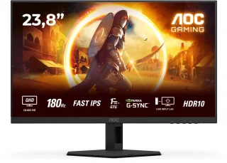 AOC Q24G4RE 23.8" Quad HD Monitor Zwart/Rood