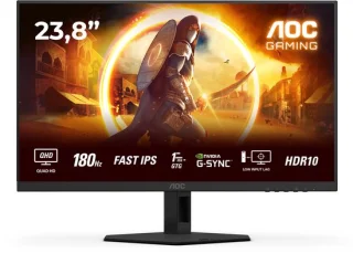 AOC Q24G4RE 23.8" Quad HD Monitor Zwart/Rood