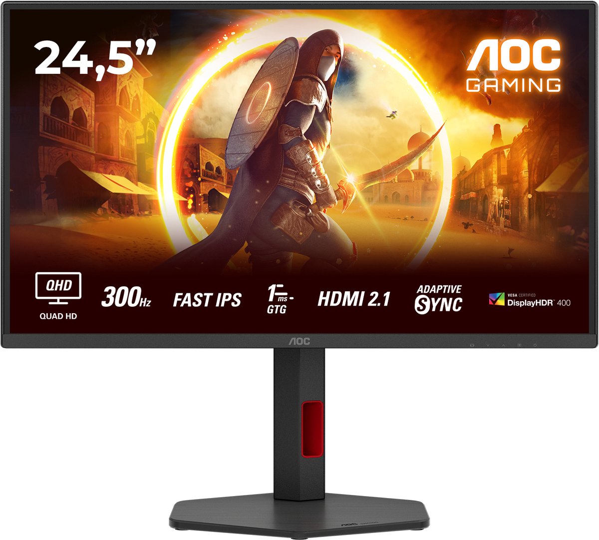 De AOC Q25G4SR 24.5 inch Gaming Monitor in één oogopslag