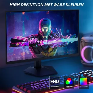 ApexArte Gaming Monitor Draagbaar Full HD 240Hz Zwart