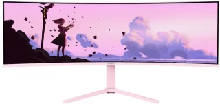 Arozzi Nova 49" Curved — Groots, Roze en Ultra-Wide