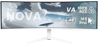 Arozzi Nova 49" v2 gamingmonitor - wit