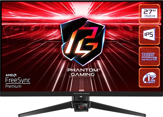 Asrock PG27FF1A 27" Full HD Monitor Zwart