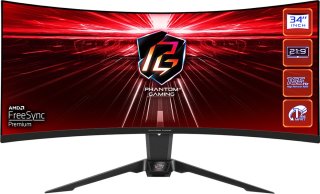 Asrock PG34WQ15R2B 34 Inch WQHD Curved Gaming Monitor