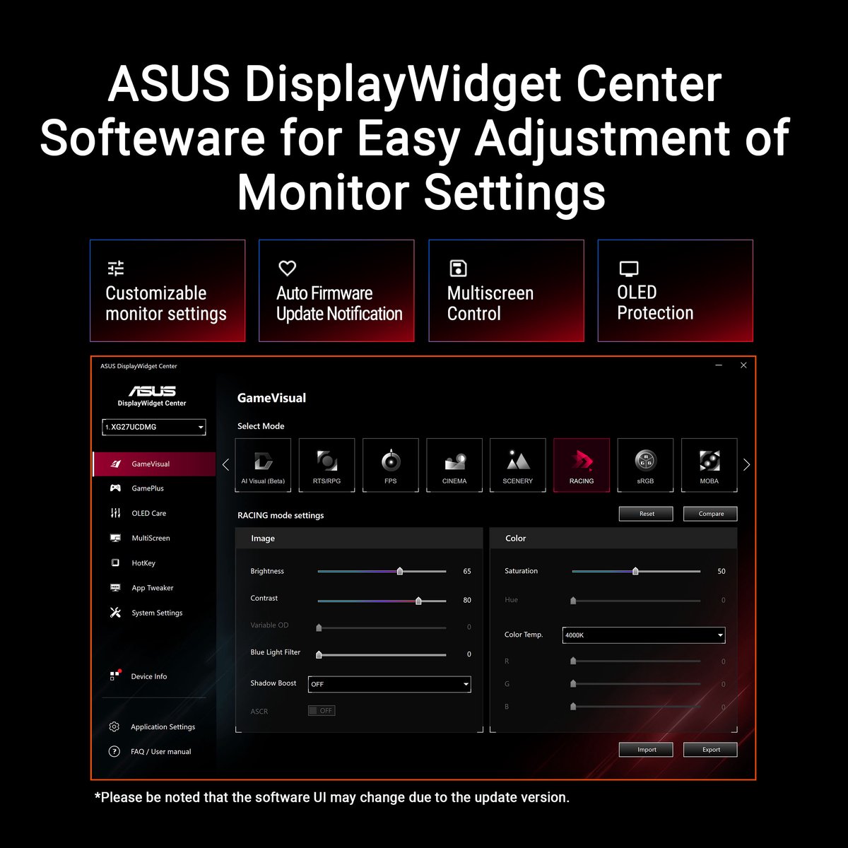 ASUS ROG Strix OLED XG27UCDMG 27" 4K Gaming Monitor