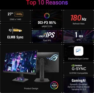 ASUS ROG Strix XG27ACG 27 Inch QHD Gaming Monitor