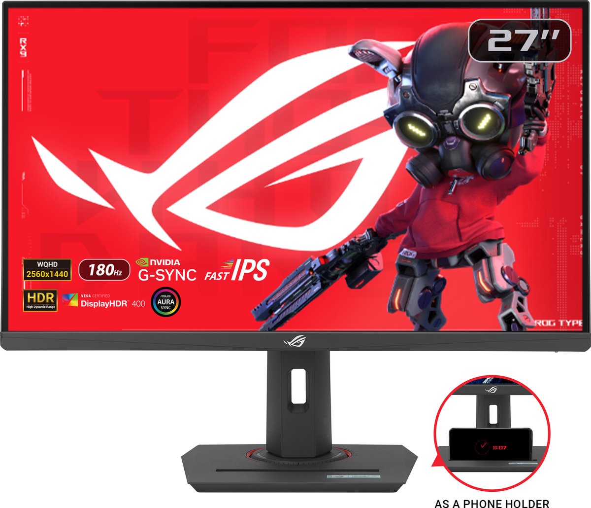 De ASUS ROG Strix XG27ACG 27 Inch QHD Gaming Monitor in één oogopslag