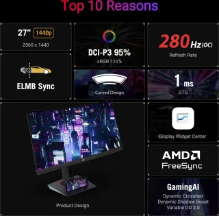 ASUS ROG Strix XG27WCMS 27" Curved Gaming Monitor