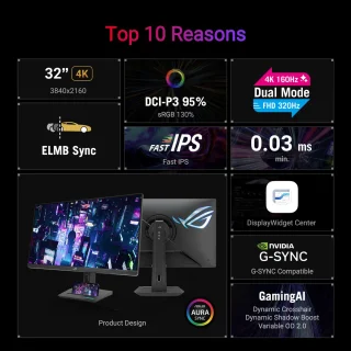 ASUS ROG Strix XG32UCG 31.5 inch Gaming Monitor