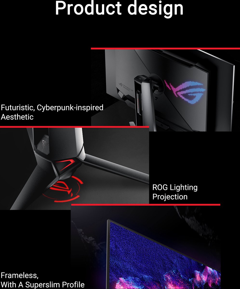 ASUS ROG Swift OLED PG32UCDM 31.5 Inch 4K UHD Gaming Monitor