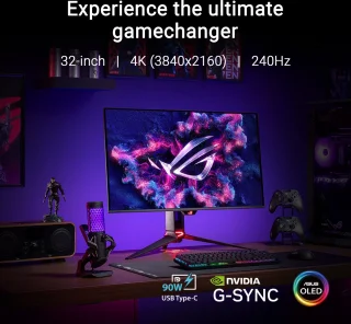 ASUS ROG Swift OLED PG32UCDM 31.5 Inch 4K UHD Gaming Monitor