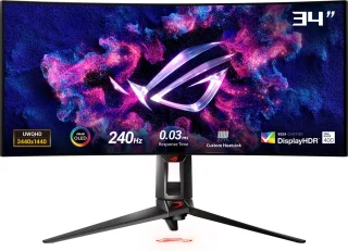 ASUS ROG Swift PG34WCDM 34 Inch Curved OLED Gaming Monitor