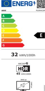 ASUS ROG Swift PG39WCDM 39" Curved OLED Gaming Monitor