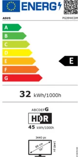 ASUS ROG Swift PG39WCDM 39" Curved OLED Gaming Monitor