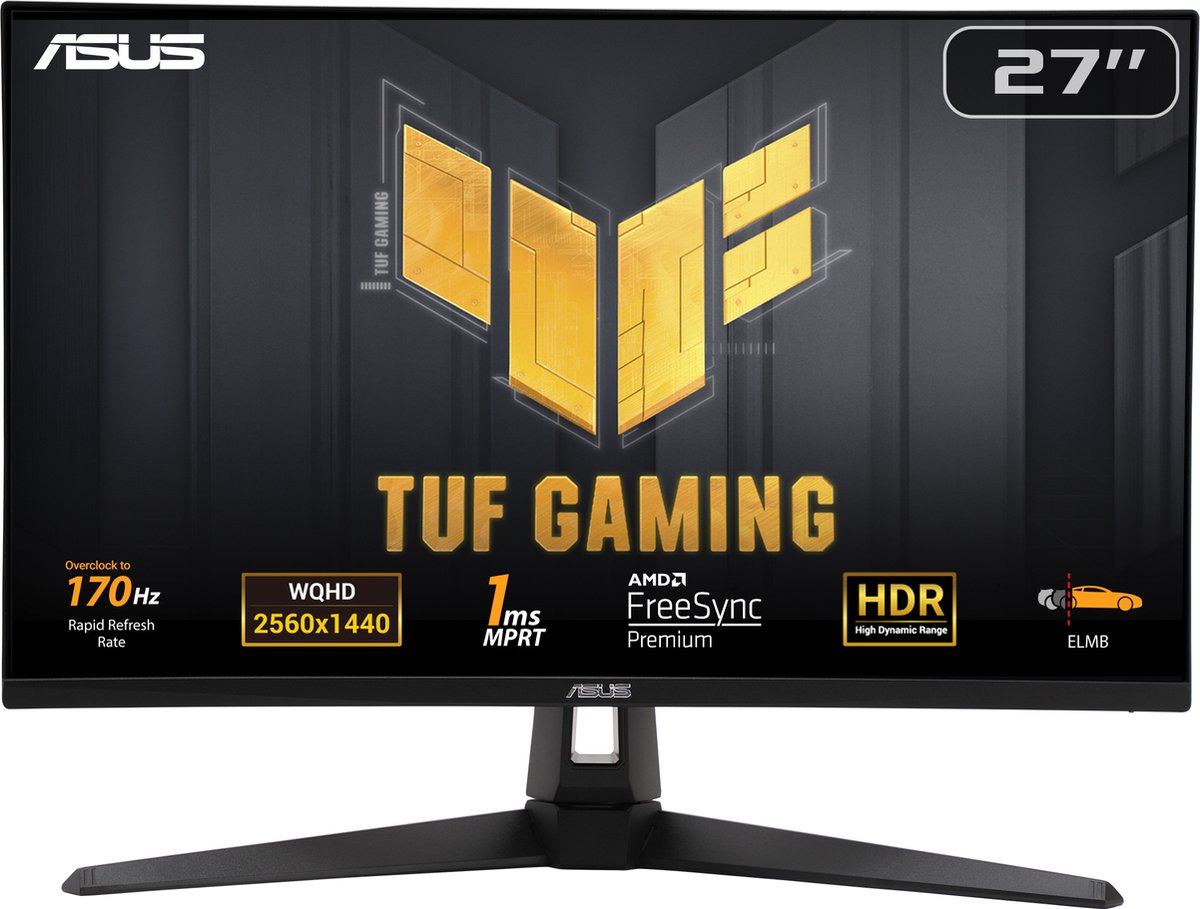 ASUS TUF Gaming VG27AQA 27 inch QHD Monitor