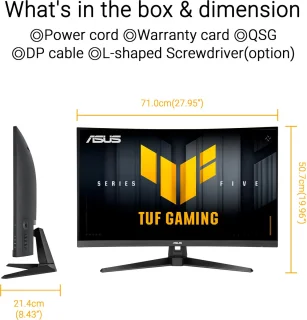 ASUS TUF Gaming VG32VQM5B Gaming Monitor