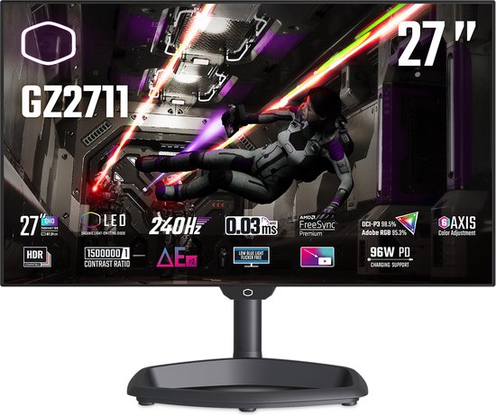 Cooler Master Tempest GZ2711 27'' QHD Gaming Monitor