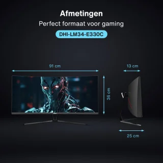 Dahua LM34-E330C 34 inch Ultrawide Curved Gaming Monitor