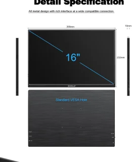 Draagbare Monitor 16 inch