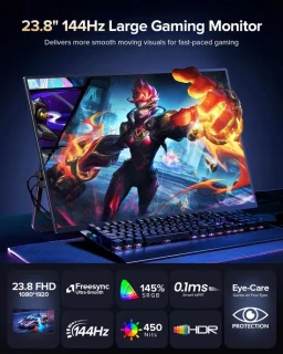 Draagbare monitor 23,8 inch 144 Hz QLED USB-C HDMI