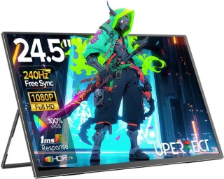 Draagbare monitor 24.5 inch 240Hz IPS full hd zwart