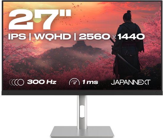 JN-IPS27G300Q-HSP — 27" WQHD 300Hz: pure snelheid voor competitieve gamers