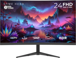 GAME HERO 24 inch Full HD Curved Gaming Monitor