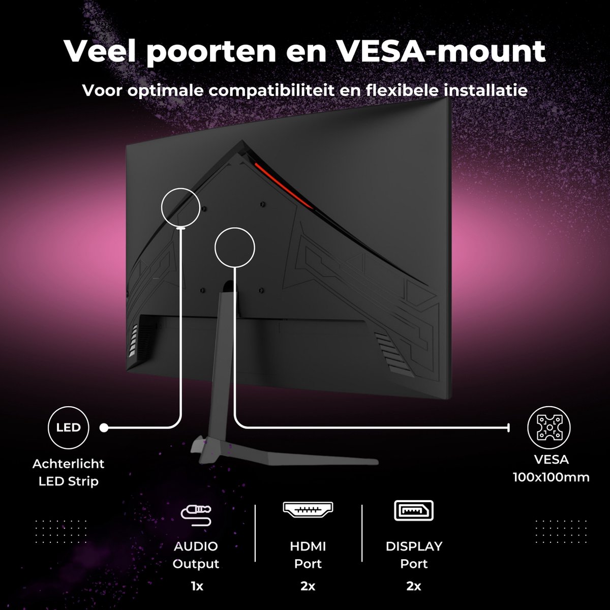 GAME HERO 24 inch Full HD Curved Gaming Monitor