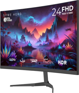 GAME HERO 24 inch Full HD Curved Gaming Monitor