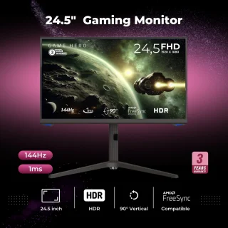 GAME HERO 24 inch Full HD IPS Gaming Monitor 144Hz 1ms