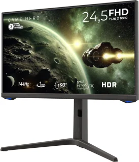 GAME HERO 24 inch Full HD IPS Gaming Monitor 144Hz 1ms