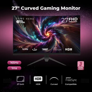 GAME HERO 27 inch Curved Gaming Monitor