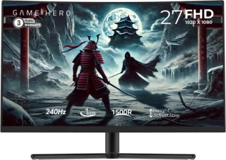 GAME HERO® 27 inch Full HD Curved Gaming Monitor
