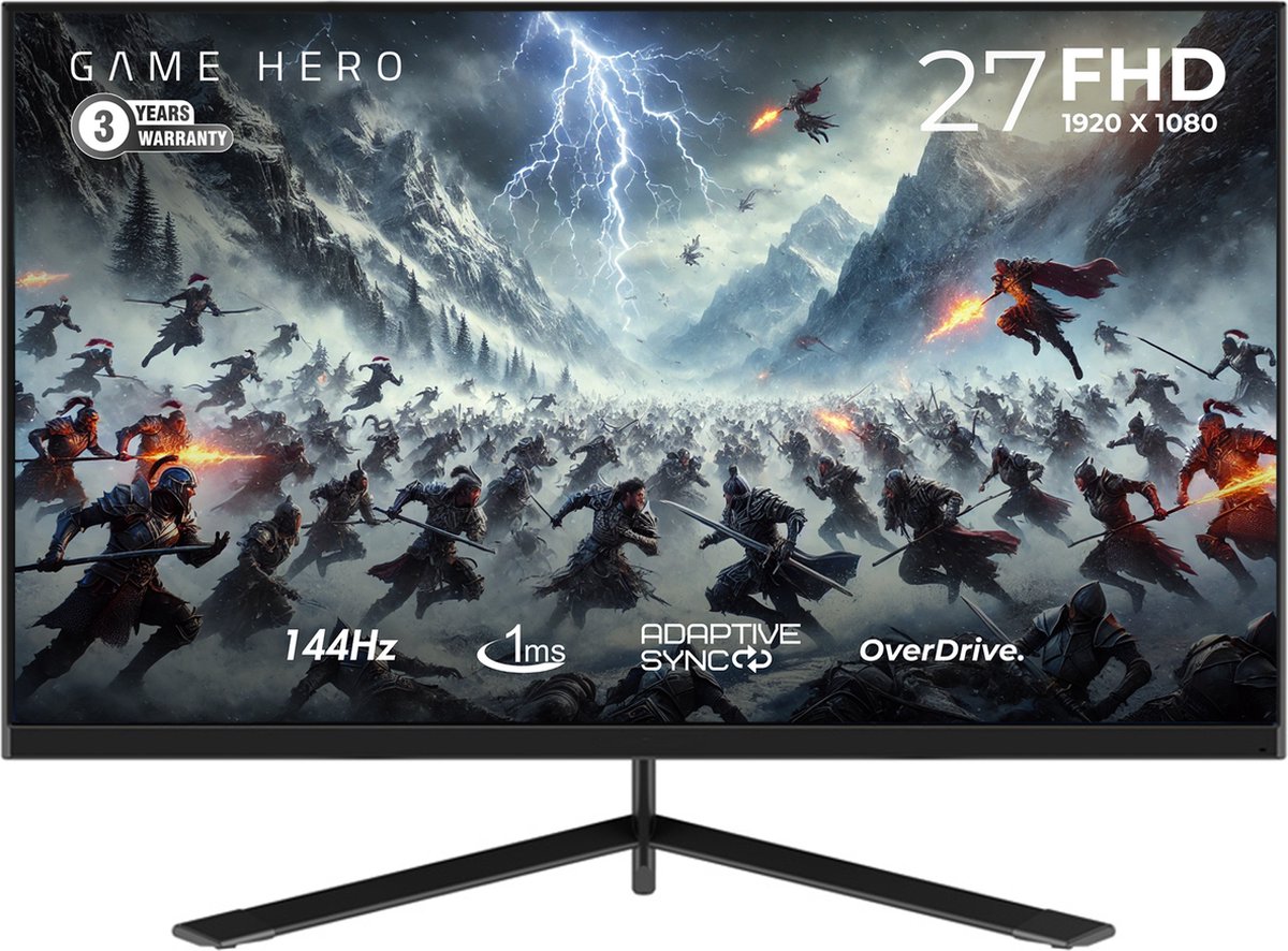 GAME HERO® 27 inch Full HD IPS Gaming Monitor