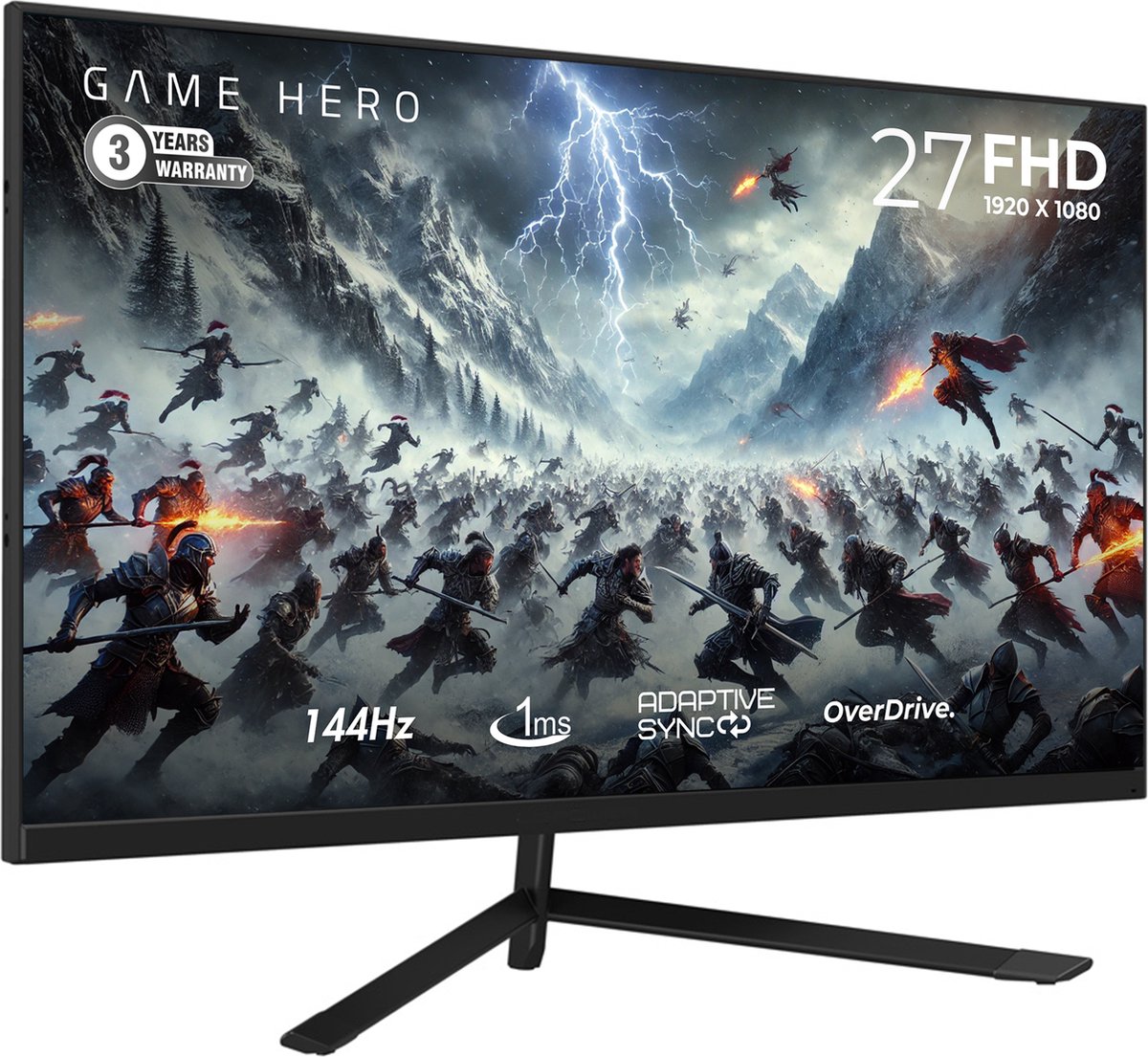 GAME HERO® 27 inch Full HD IPS Gaming Monitor
