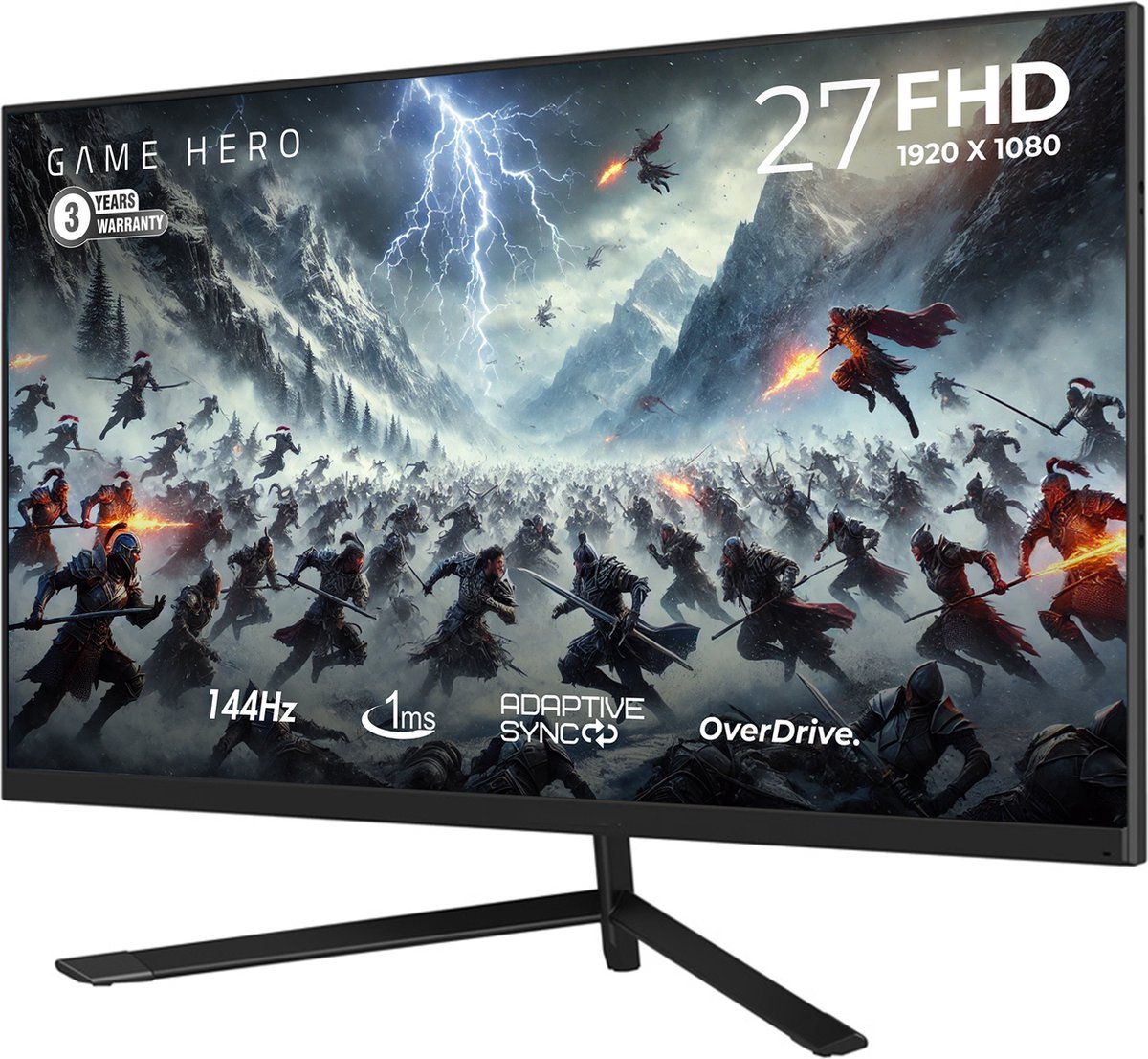 GAME HERO® 27 inch Full HD IPS Gaming Monitor